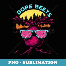 dope beets - funny vintage best dj discjockey red beet pun