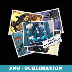 marvel jessica jones alias investigations photos - png sublimation digital download