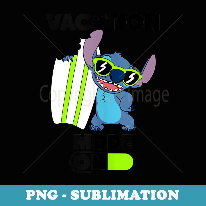 Lilo & Stitch - Vacation Mode - Modern Sublimation PNG File