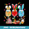 Easter Wine Glasses Rabbit Ears Alcoholic Beverage - Elegant Sublimation PNG Download