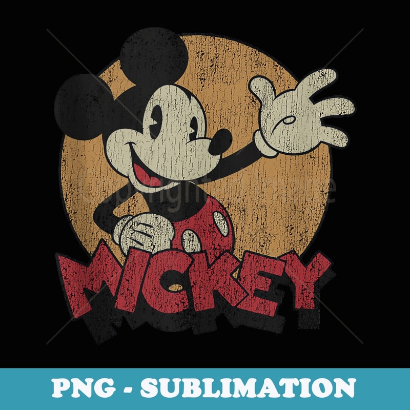 Disney Mickey And Friends Mickey Mouse Retro Distressed - Sublimation Digital Download