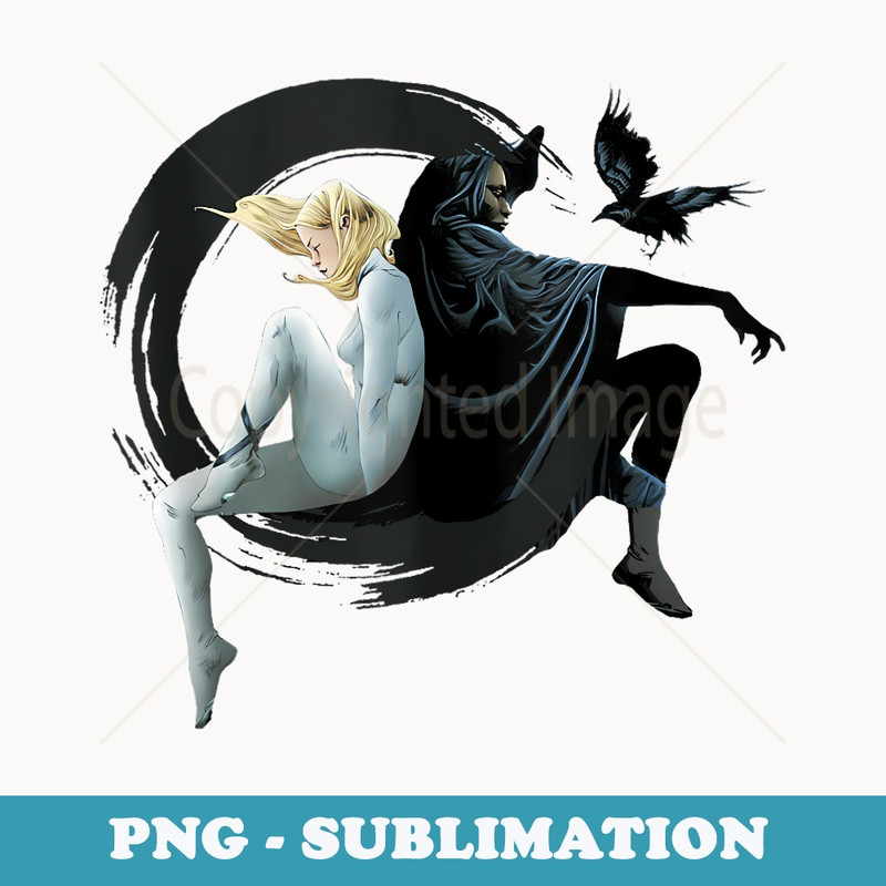 Marvel Cloak And Dagger Back To Back Crow Portrait - Instant Sublimation Digital Download