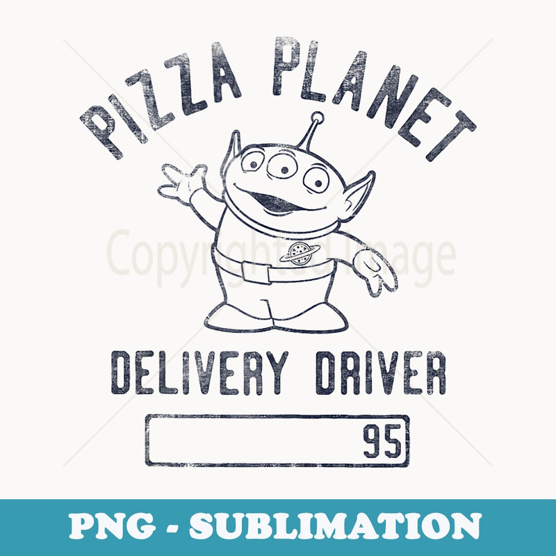 Disney Pixar Toy Story Pizza Planet DriverAliensHoodie - Special Edition Sublimation PNG File