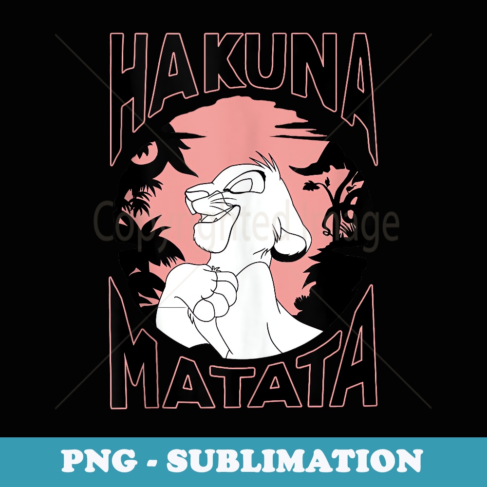 Disney The Lion King Hakuna Matata Sunset Simba - Exclusive Sublimation Digital File