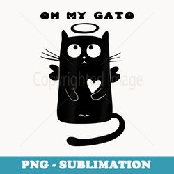 oh my gato angel cat kitty kitten t - decorative sublimation png file