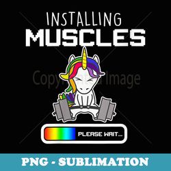 s installing muscles - unicorn loading - funny lifting