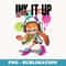 Splatoon Ink It Up Squid Inkling Splatter - Vintage Sublimation PNG Download
