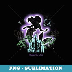 disney the little mermaid ariel under the sea glow - instant png sublimation download