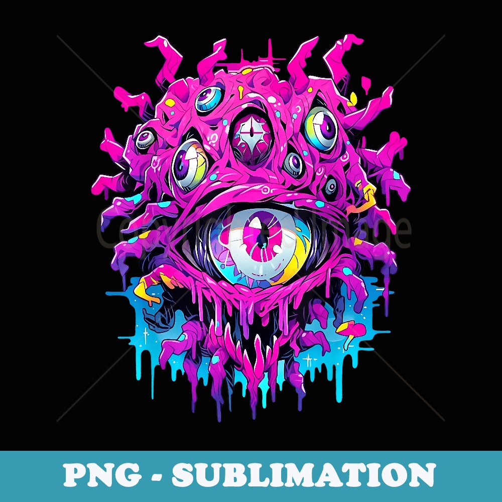 Funny Monster Cute Cartoon Comic Halloween Graffiti Anime - Artistic Sublimation Digital File