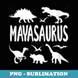 s dinosaur t rex maya mayasaurus girls dino name - retro png sublimation digital download