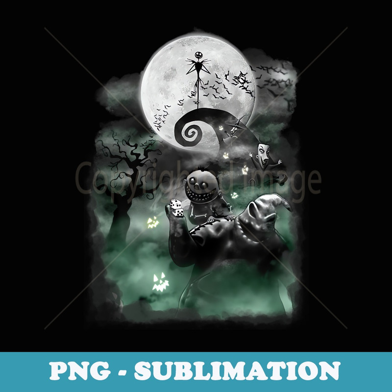 Disney The Nightmare Before Christmas Haunted Scene - Professional Sublimation Digital Download