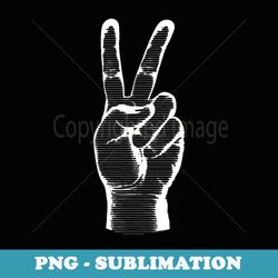 hand finger sign peace awareness symbol - elegant sublimation png download