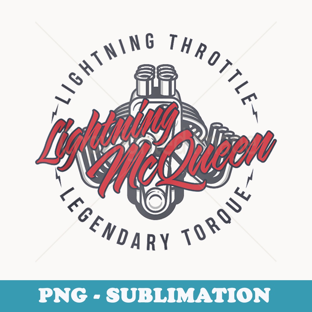 Disney Pixar Cars Lightning McQueen Engine - High-Resolution PNG Sublimation File