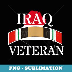 military veteran iraq war service band iraq war veteran - signature sublimation png file
