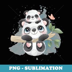 watercolor panda - sublimation png file