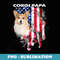 Corgi Dad American Flag 4th Of July Dog Fathers Day Mens - PNG Sublimation Digital Download