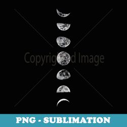 moon phases - signature sublimation png file