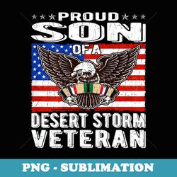 proud son of desert storm veteran persian gulf war vet child - exclusive png sublimation download