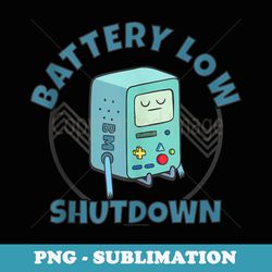 cn adventure time bmo battery low shutdown - premium sublimation digital download