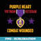 Purple Heart Vietnam Veteran - Elegant Sublimation PNG Download