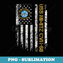 uss nimitz cvn-68 aircraft carrier veteran flag veterans day - signature sublimation png file