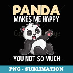 panda makes happy funny panda animal lover - elegant sublimation png download