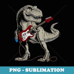 guitar dinosaur playing guitar - exclusive sublimation digital file