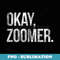 Ok Zoomer - Vintage Sublimation PNG Download