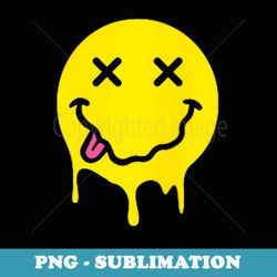 melting yellow smile funny smiling melted dripping face cute - professional sublimation digital download