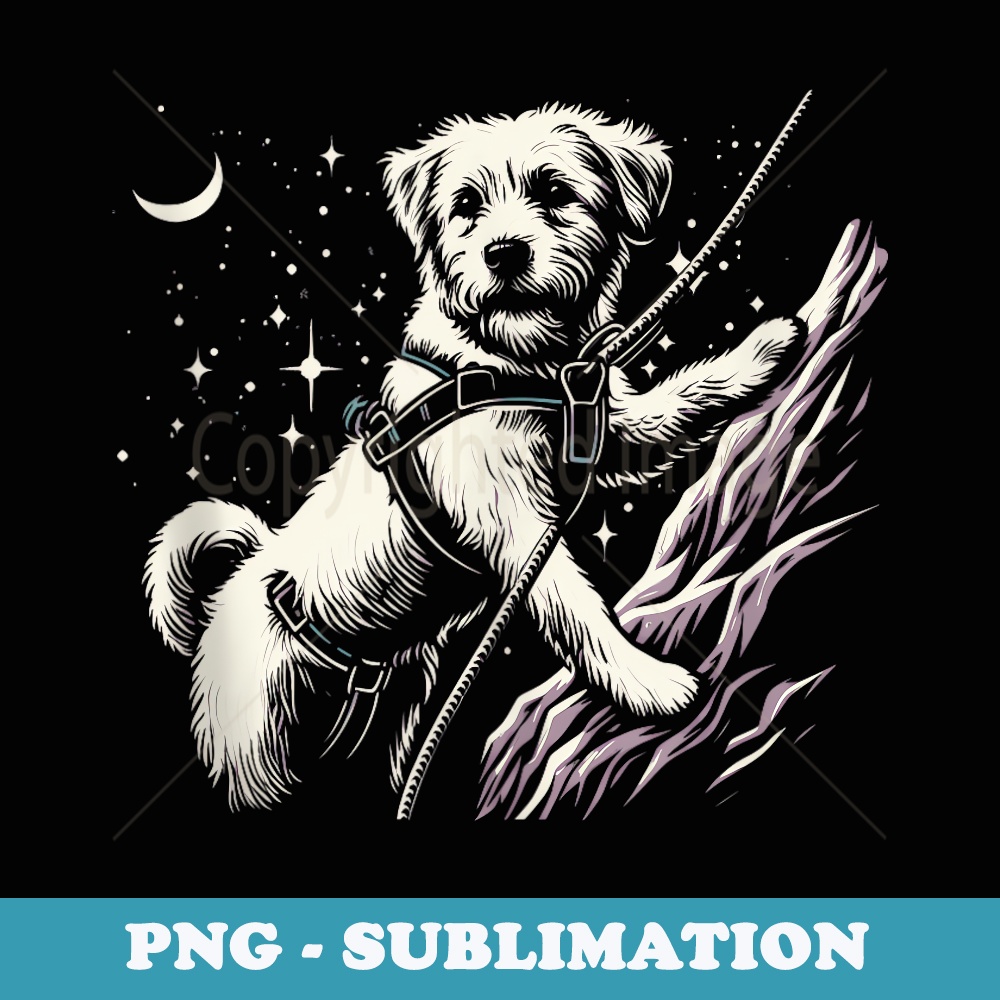 Rock Climbing Dog Rock Climbing - Signature Sublimation PNG File
