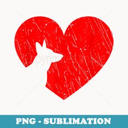 valentines day retro hearts german shepherd dog puppy lover - trendy sublimation digital download