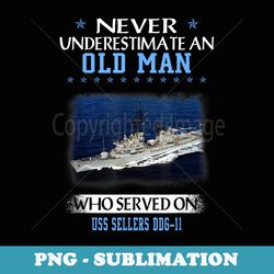 uss sellers ddg-11 destroyer class veterans day father day - high-resolution png sublimation file