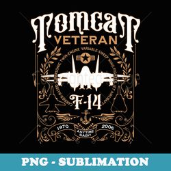 classic f-14 tomcat veteran military fighter jet design - digital sublimation download file