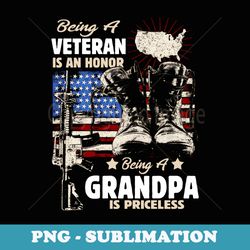 veteran grandpa usa flag 4th of july - premium sublimation digital download
