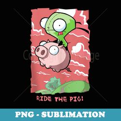invader zim g.i.r ride the pig! hilarious - creative sublimation png download