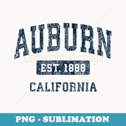 auburn california ca vintage sports design navy - aesthetic sublimation digital file