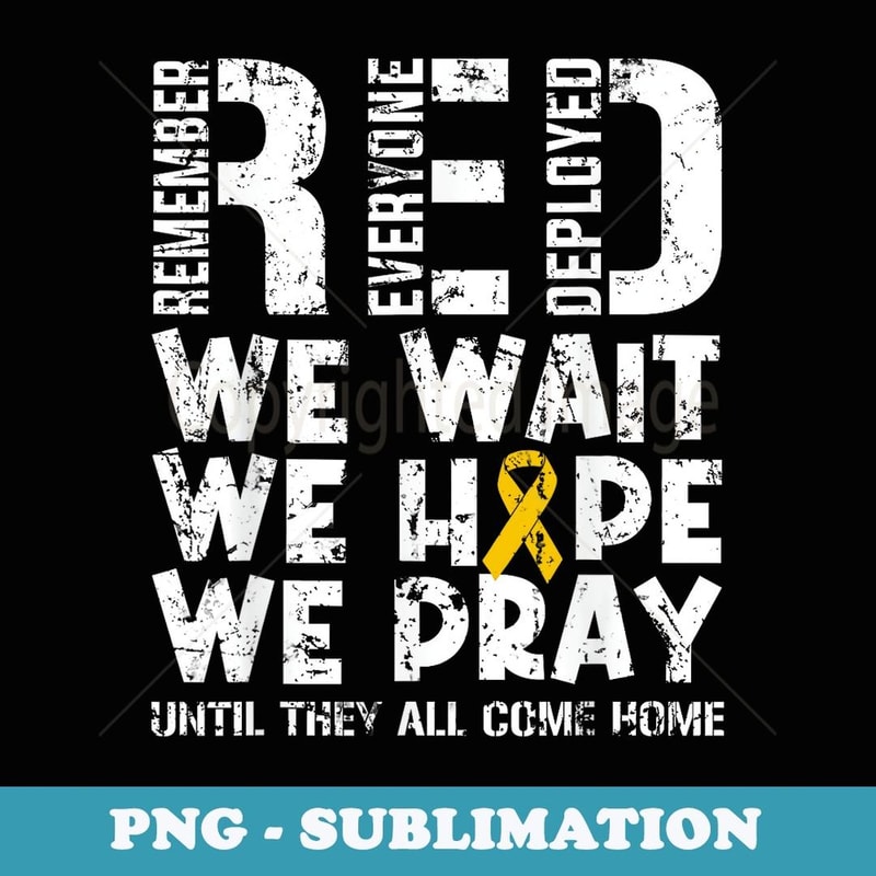 Vintage R.E.D. Remember Everyone Deployed Red Friday Soldier - Instant PNG Sublimation Download