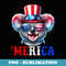 Merica Koala Patriotic 4th of July Funny - Professional Sublimation Digital Download