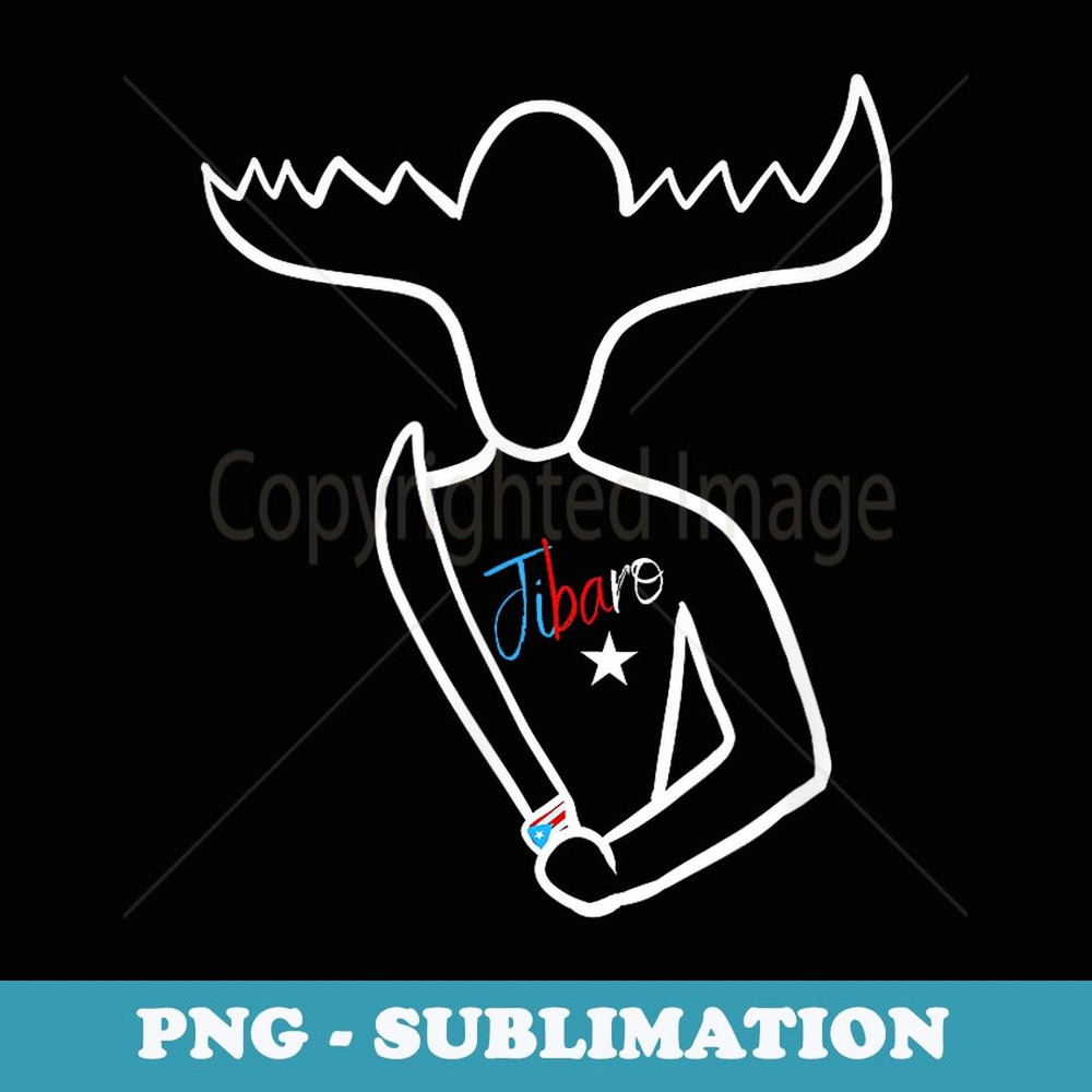 Jibaro de Puerto Rico - High-Resolution PNG Sublimation File