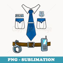 police costume cop uniform officer halloween boys - digital sublimation download file