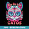 Kawaii Sugar Skull Cat Dia de Los Gatos Day of The Dead - Special Edition Sublimation PNG File