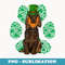 Leprechaun Boykin Spaniel St Patricks Day Shamrock Paw - Sublimation Digital Download