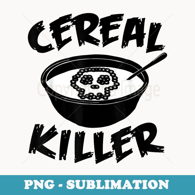 Cereal Killer funny Cereal Lover Halloween - Retro PNG Sublimation Digital Download