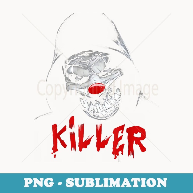 SCARY KILLER CLOWN - Signature Sublimation PNG File