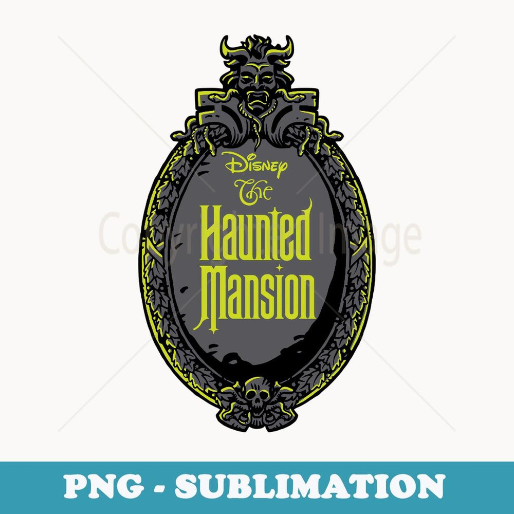 The Haunted Mansion Iconic Haunted Mirror Logo - Premium PNG Sublimation File