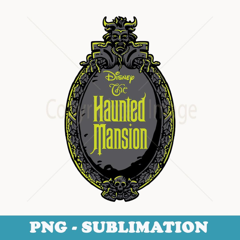 The Haunted Mansion Iconic Haunted Mirror Logo - Premium PNG Sublimation File