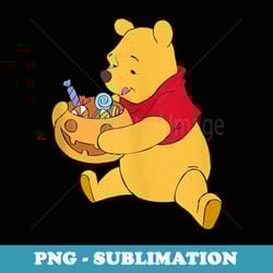 disney winnie the pooh halloween trick or treat logo - artistic sublimation digital file