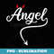 Devil Angel Costume Angel vs Devil Angel and Devil Halloween - Premium Sublimation Digital Download