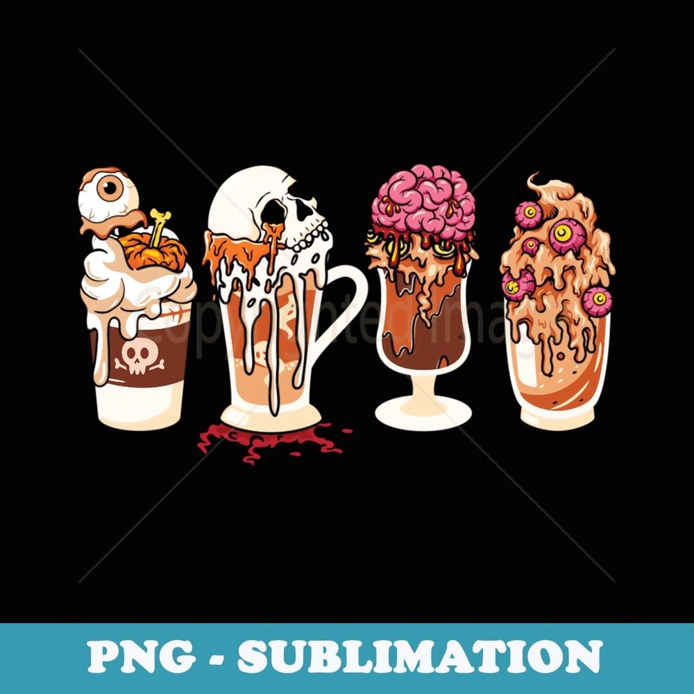 Halloween Horror Coffee Halloween Graphic - High-Resolution PNG Sublimation File
