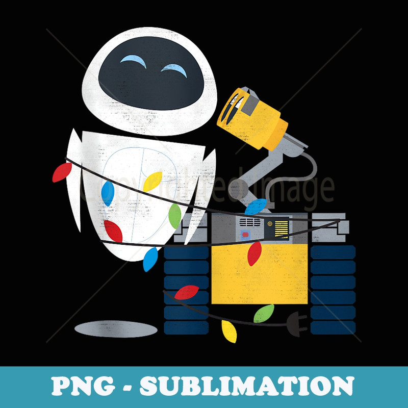 Disney Pixar Wall-E Eve Christmas Light Wrap - Professional Sublimation Digital Download